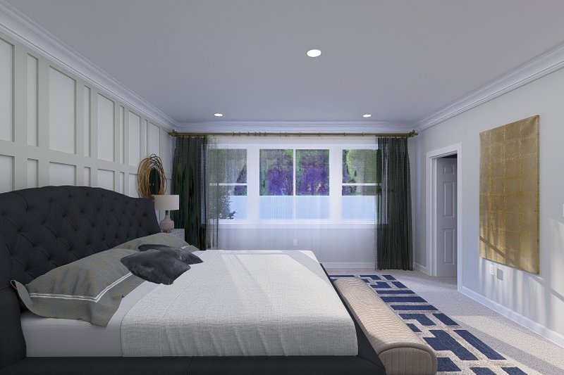 House Plan Design - Interior - Master Bedroom for Farmhouse House Plan #1060-291 - 2 bed, 2.5 bath