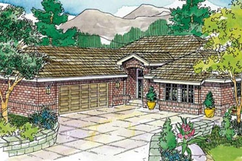 Dream House Plan - Traditional Exterior - Front Elevation Plan #124-734