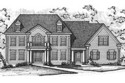 Colonial Style House Plan - 5 Beds 5.5 Baths 5722 Sq/Ft Plan #20-2277 