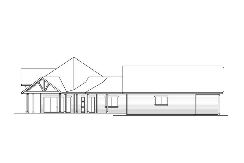 Dream House Plan - Exterior - Other Elevation for Farmhouse House Plan #124-1271 - 2 bed, 2.5 bath