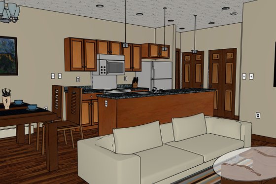 Interior - Other 1 for Modern House Plan #126-171 - 3 bed, 1.5 bath