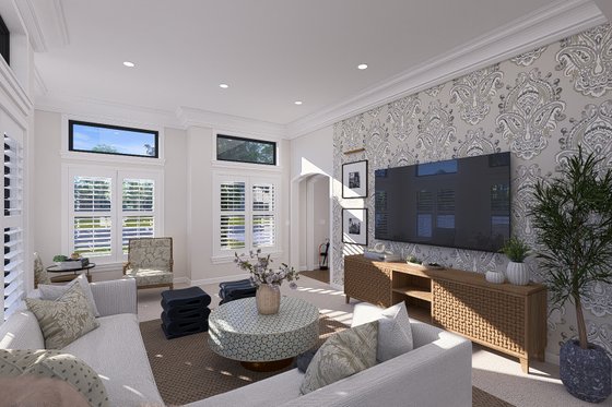 Interior - Family Room 2 for European House Plan #1060-278 - 3 bed, 2.5 bath