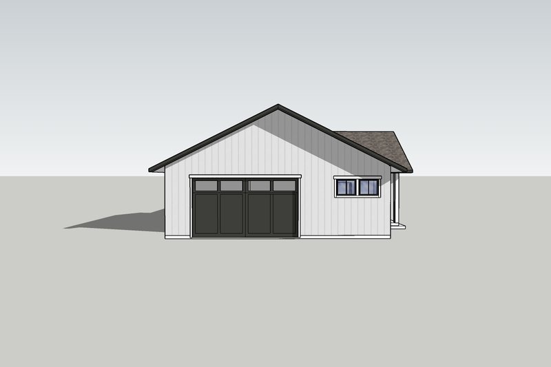 House Design - Exterior - Other Elevation 2 for Ranch House Plan #1105-9 - 3 bed, 2.5 bath