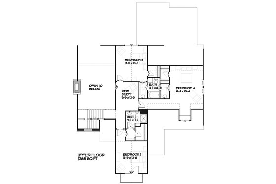 Traditional styled house plan with Contemporary floor plans