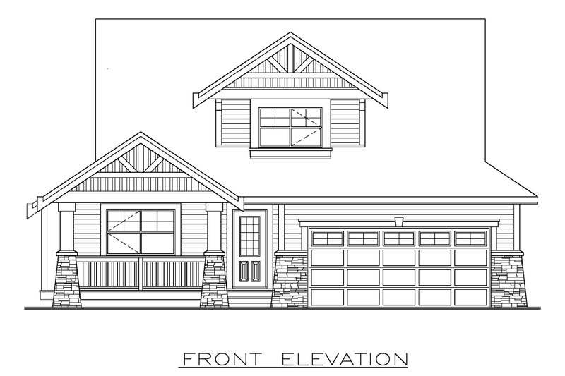 Dream House Plan - Exterior - Front Elevation 3 for Craftsman House Plan #1100-156 - 3 bed, 2.5 bath
