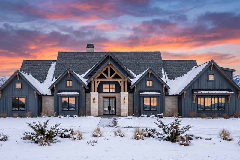 Architectural House Design - Exterior - Front Elevation 6 for Country House Plan #1096-212 - 4 bed, 5 bath
