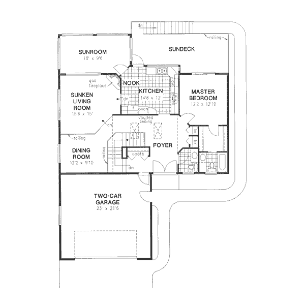 Home Plan - Traditional Floor Plan - Main Floor Plan #18-9054