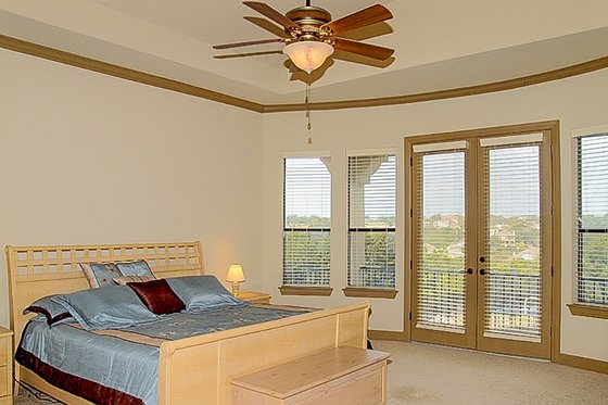Interior - Master Bedroom for European House Plan #80-160 - 4 bed, 4 bath