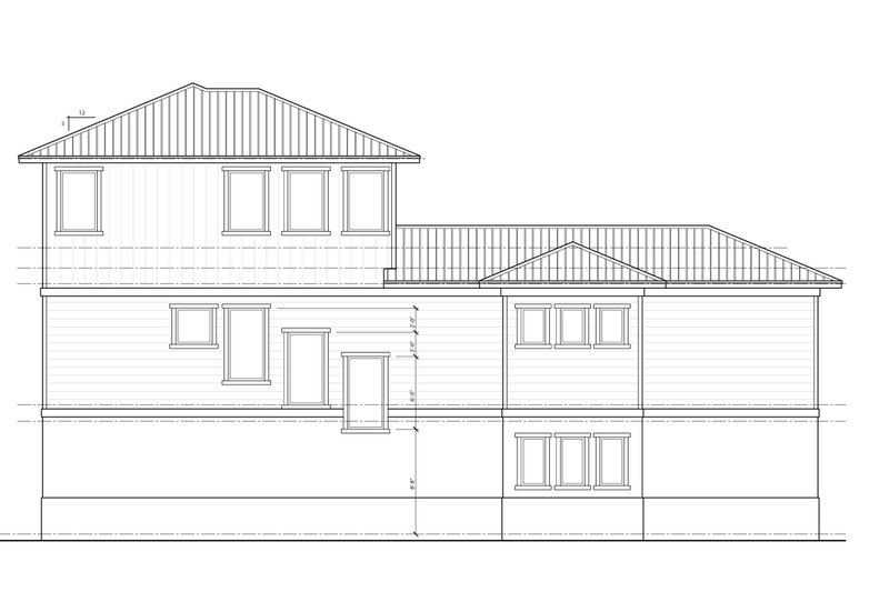 Home Plan - Exterior - Rear Elevation for Traditional House Plan #938-160 - 3 bed, 3.5 bath