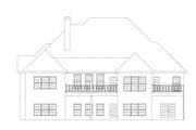 European Style House Plan - 4 Beds 4 Baths 3466 Sq/Ft Plan #437-41 