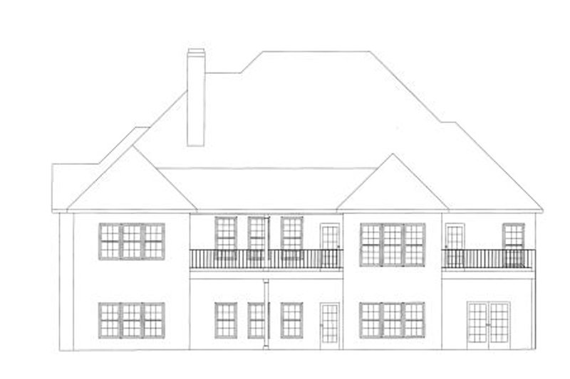 Architectural House Design - Exterior - Other Elevation 1 for European House Plan #437-41 - 4 bed, 4 bath