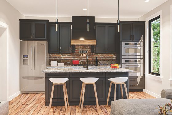 Interior - Kitchen for Modern House Plan #455-285 - 1 bed, 1 bath