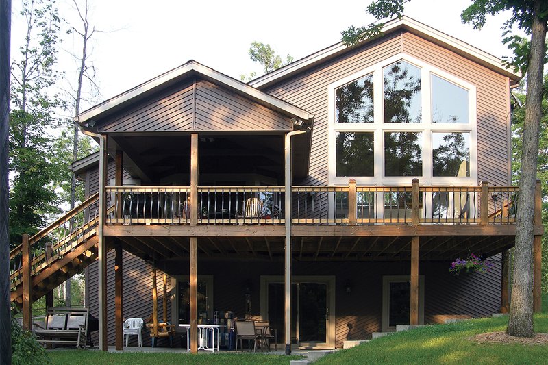 Dream House Plan - Exterior - Rear Elevation for Contemporary House Plan #57-150 - 3 bed, 2.5 bath