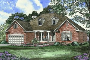 Traditional Exterior - Front Elevation Plan #17-1093