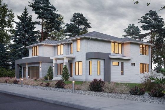 Exterior - Front Elevation 3 for Traditional House Plan #1066-286 - 6 bed, 5.5 bath
