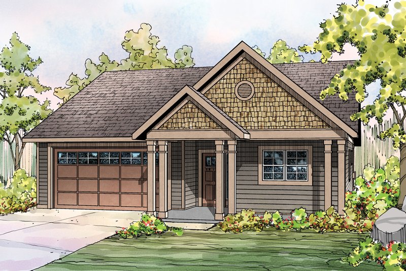 Dream House Plan - Craftsman Exterior - Front Elevation Plan #124-899