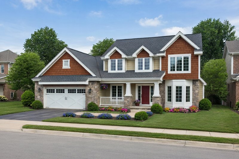 Dream House Plan - Exterior - Front Elevation 2 for Craftsman House Plan #20-2416 - 3 bed, 2.5 bath