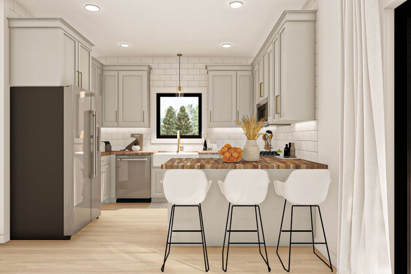 Home Plan - Interior - Kitchen for Farmhouse House Plan #455-224 - 3 bed, 2 bath