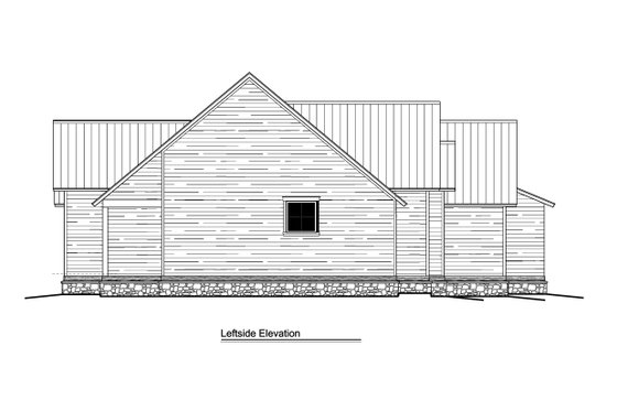 Exterior - Other Elevation 1 for Ranch House Plan #1081-3 - 3 bed, 2.5 bath
