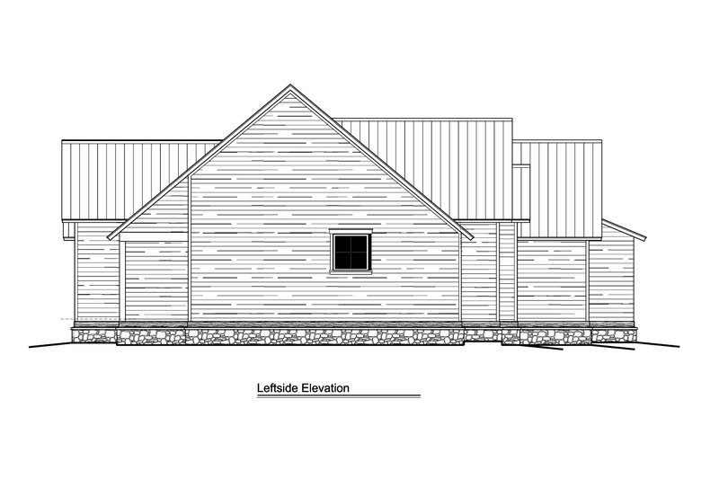 Architectural House Design - Exterior - Other Elevation 1 for Ranch House Plan #1081-3 - 3 bed, 2.5 bath