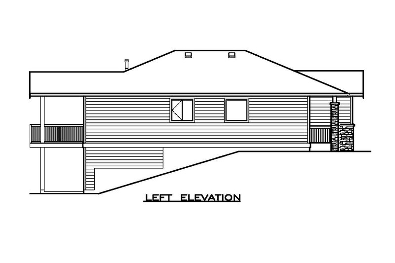 Home Plan - Exterior - Other Elevation 1 for Craftsman House Plan #1100-7 - 2 bed, 2 bath