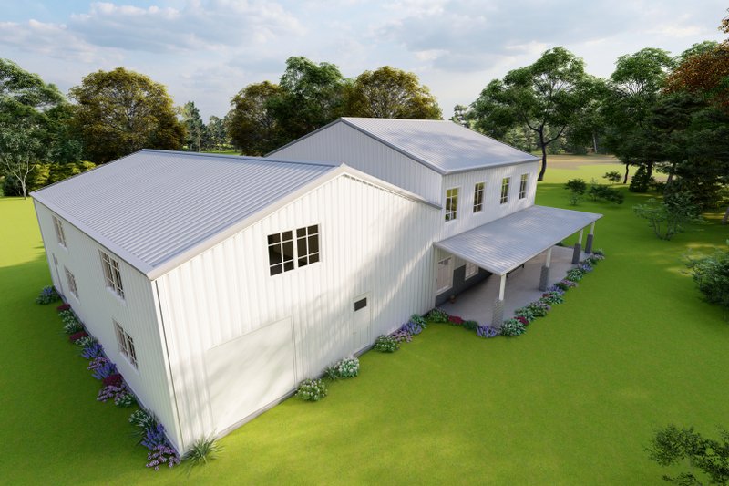 Dream House Plan - Exterior - Other Elevation 6 for Barndominium House Plan #1107-35 - 3 bed, 3.5 bath