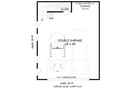 Floor Plan - Main Floor for Traditional House Plan #932-672, 1 bath