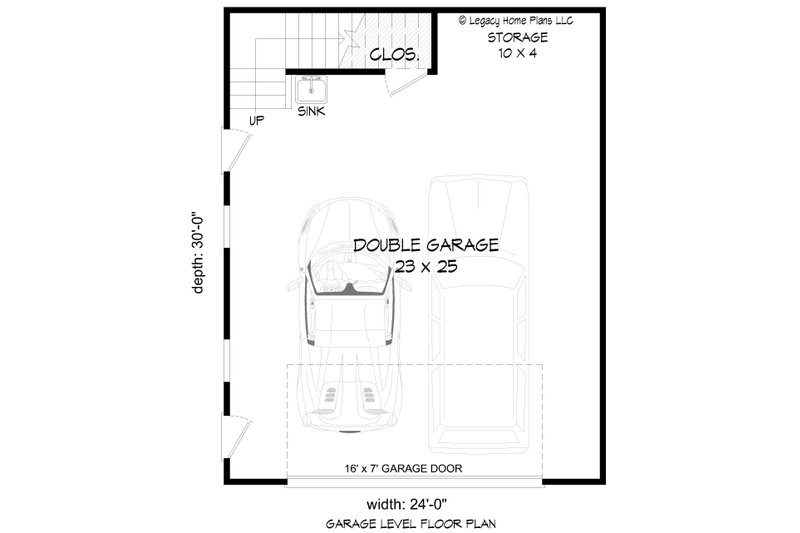 Home Plan - Floor Plan - Main Floor for Traditional House Plan #932-672, 1 bath