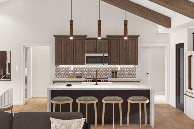 Architectural House Design - Interior - Kitchen for Traditional House Plan #455-436 - 3 bed, 2 bath