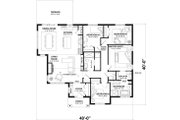 Bungalow Style House Plan - 4 Beds 2 Baths 1612 Sq/Ft Plan #23-2818 