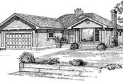 Traditional Style House Plan - 3 Beds 2 Baths 1608 Sq/Ft Plan #47-139 