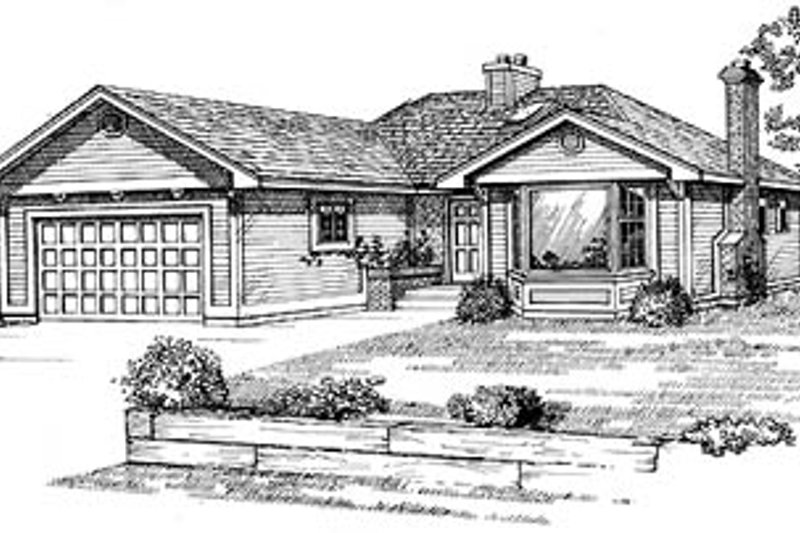 Traditional Style House Plan - 3 Beds 2 Baths 1608 Sq/Ft Plan #47-139