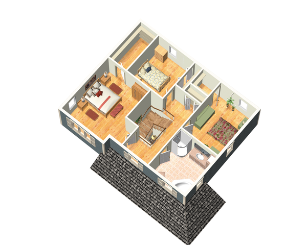 Home Plan - Country Floor Plan - Upper Floor Plan #25-4412