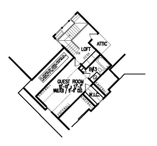 Craftsman Floor Plan - Other Floor Plan #54-431