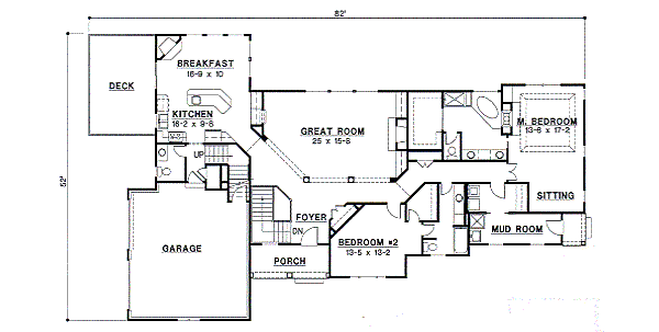 Traditional Floor Plan - Main Floor Plan #67-411