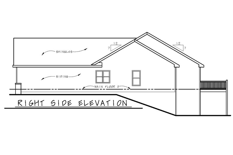Home Plan - Exterior - Other Elevation 1 for Traditional House Plan #20-2404 - 3 bed, 2.5 bath