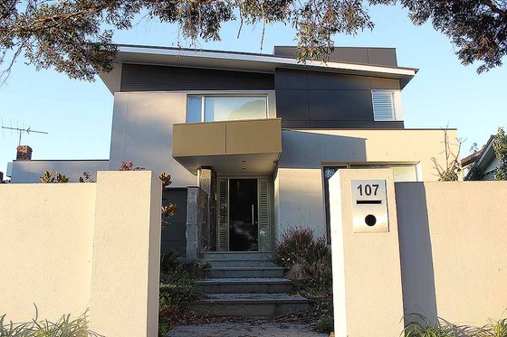 Modern style Home, front elevation