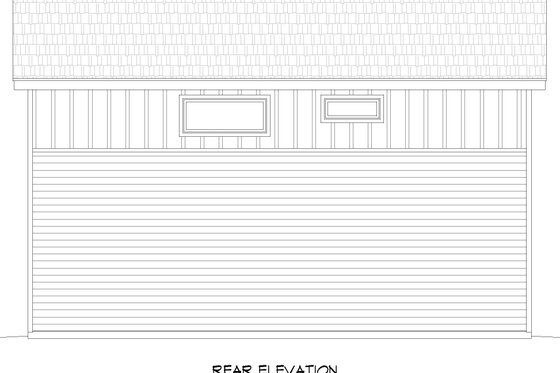 Exterior - Rear Elevation for Contemporary House Plan #932-763 - 2 bed, 1 bath