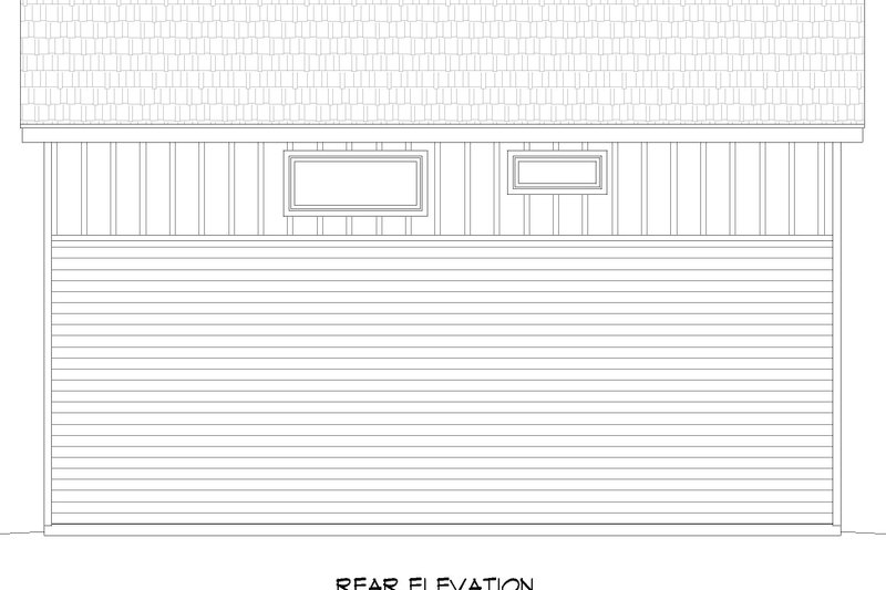 Dream House Plan - Exterior - Rear Elevation for Contemporary House Plan #932-763 - 2 bed, 1 bath