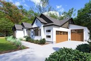 Craftsman Style House Plan - 4 Beds 3.5 Baths 2845 Sq/Ft Plan #1111-43 Exterior 