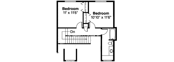Farmhouse Floor Plan - Upper Floor Plan #124-321