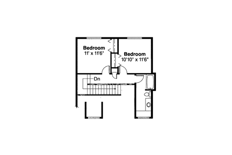 Home Plan - Floor Plan - Upper Floor for Farmhouse House Plan #124-321 - 3 bed, 2.5 bath