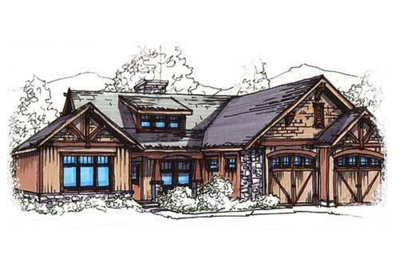 Tudor cottage house plan