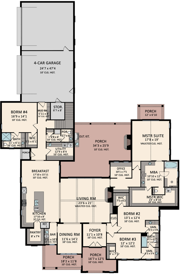 Architectural House Design - Modern Floor Plan - Main Floor Plan #1081-11