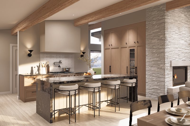 House Blueprint - Interior - Kitchen for Bungalow House Plan #1114-69 - 3 bed, 2 bath