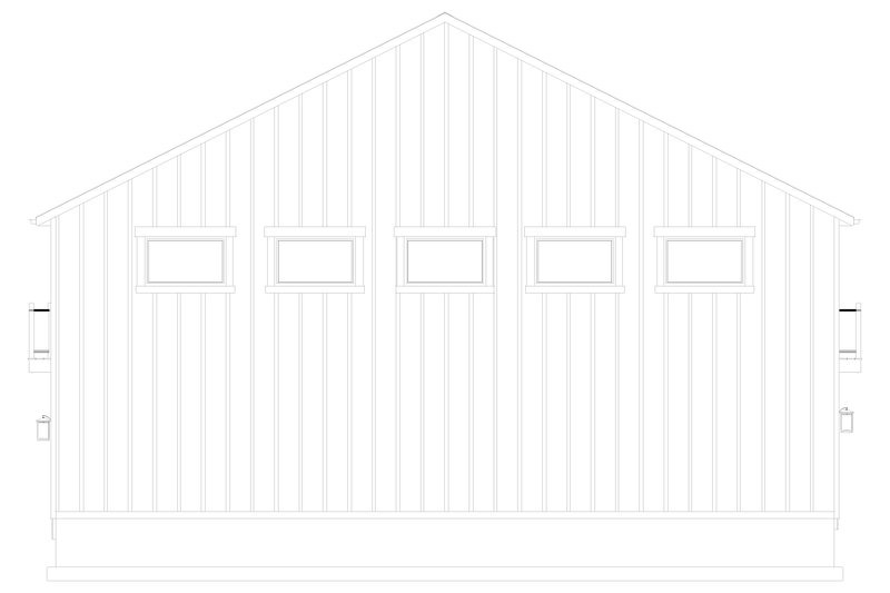 Home Plan - Exterior - Other Elevation 3 for Barndominium House Plan #1060-230 - 1 bed, 2.5 bath