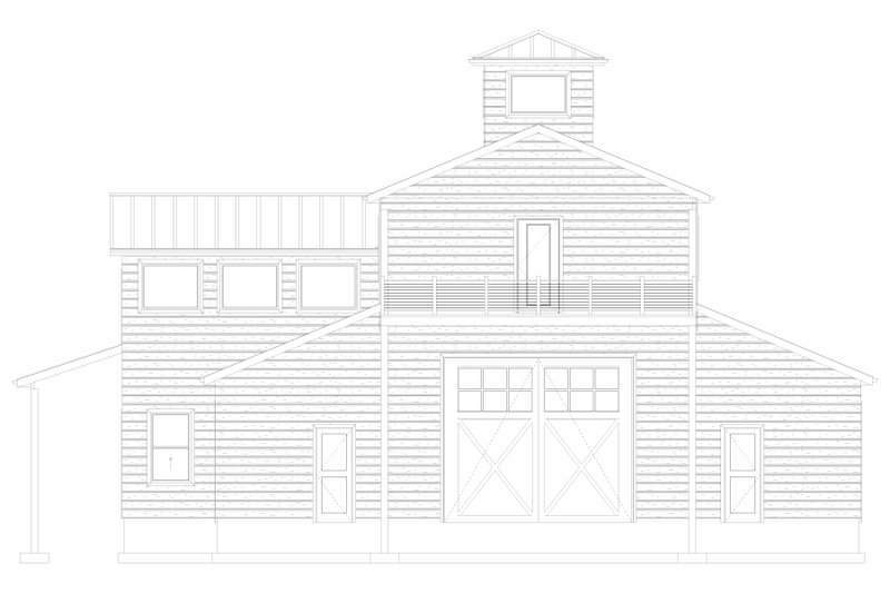 House Blueprint - Exterior - Other Elevation 5 for Barndominium House Plan #1060-506 - 8 bed, 5 bath