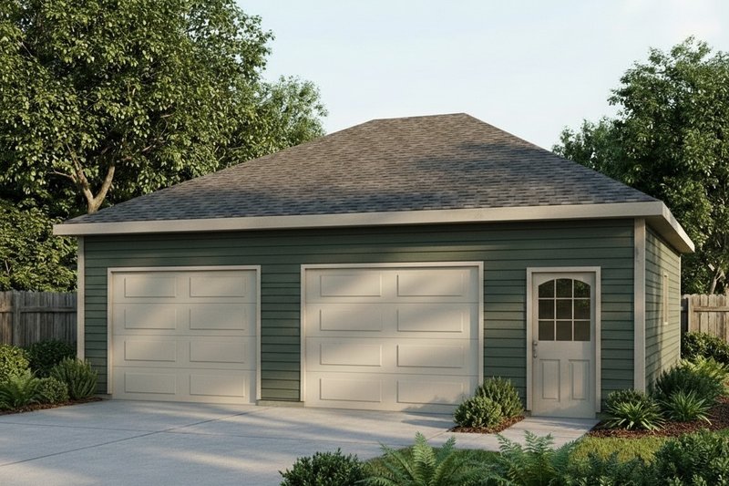 Exterior - Front Elevation 2 for Traditional House Plan #22-553, 0 bath