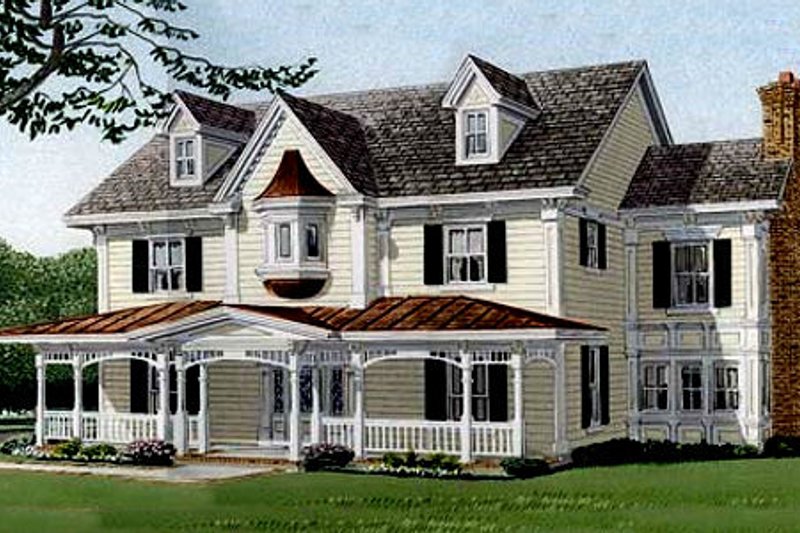 Dream House Plan - Southern Exterior - Front Elevation Plan #410-110