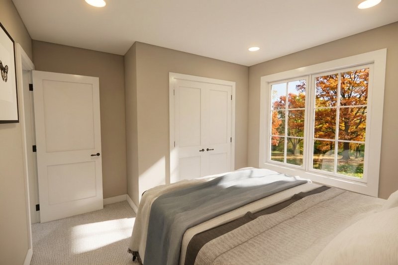 Architectural House Design - Interior - Bedroom 1 for Modern House Plan #51-1516 - 3 bed, 2.5 bath